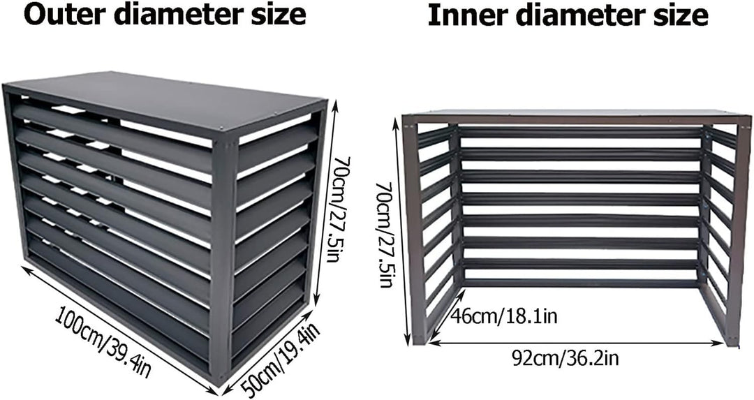 Abdeckung Klimaanlage Aussengerät, Abdeckung Für Klimaanlage Aluminium, Schutzgehäuse Aus Klimagerät