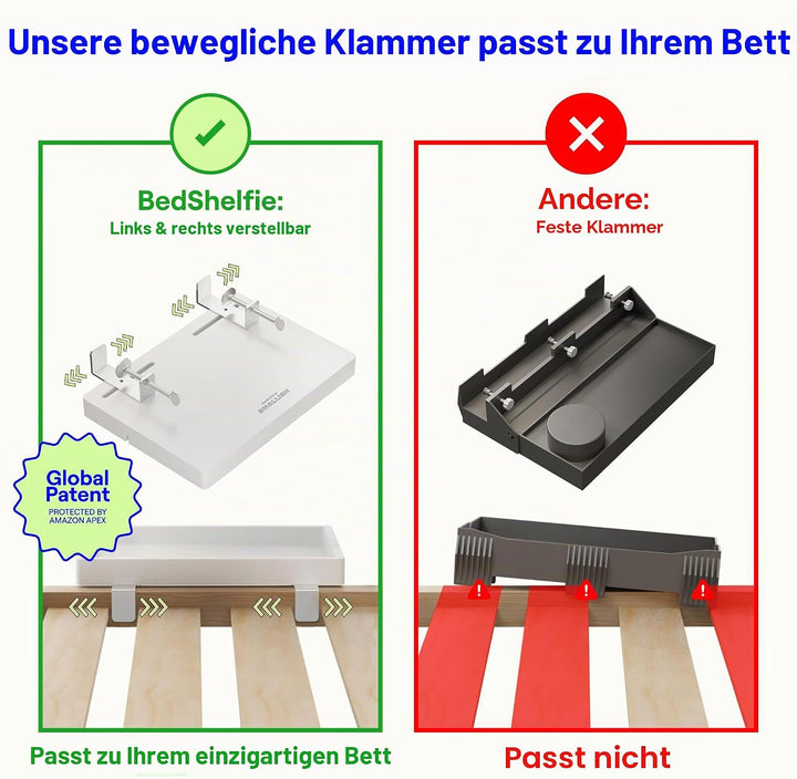 Smallish Flexfit in White Klemme – Holz, Klemme – Holz