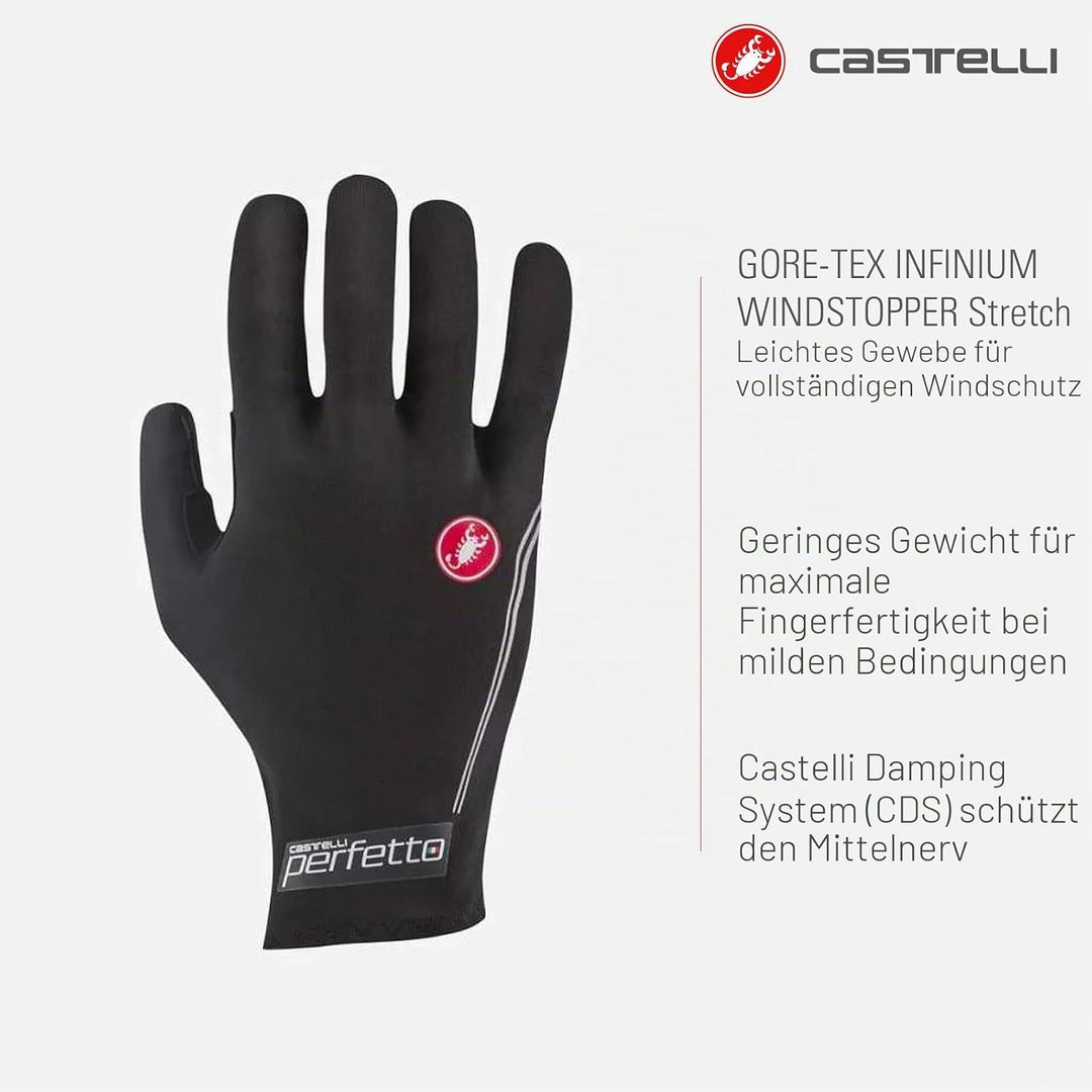 CASTELLI Perfetto Light Glove Sports L Schwarz, L Schwarz