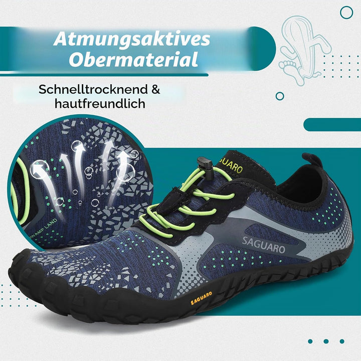 SAGUARO Unisex Barfussschuhe Laufschuhe Minimalistische Outdoor&amp;Indoor Fitnessschuhe GR36-48 42 EU B