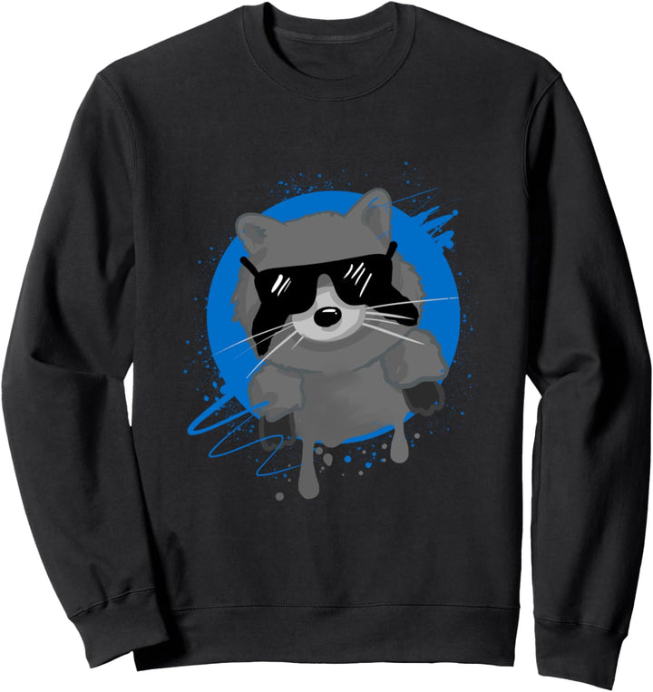 Waschbär Wildlife Camping Geschenk Sweatshirt