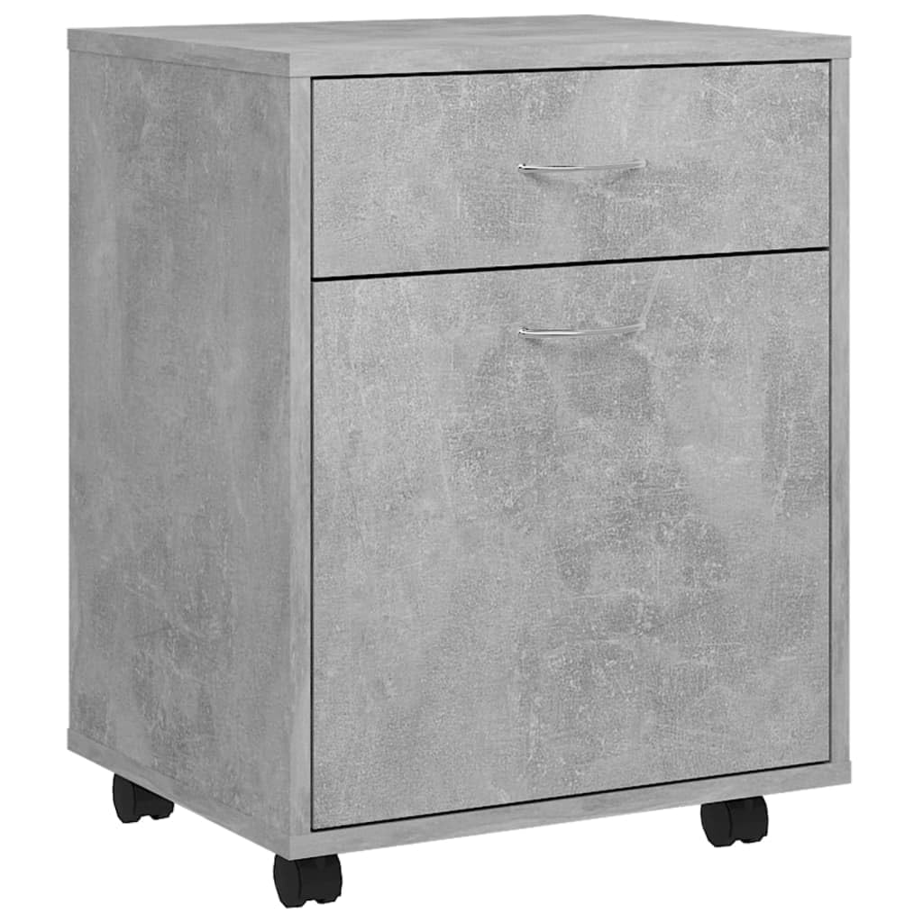 vidaXL Rollschrank mit 1 Tür 1 Schublade Rollcontainer Büroschrank Aktenschrank Bürocontainer Schran