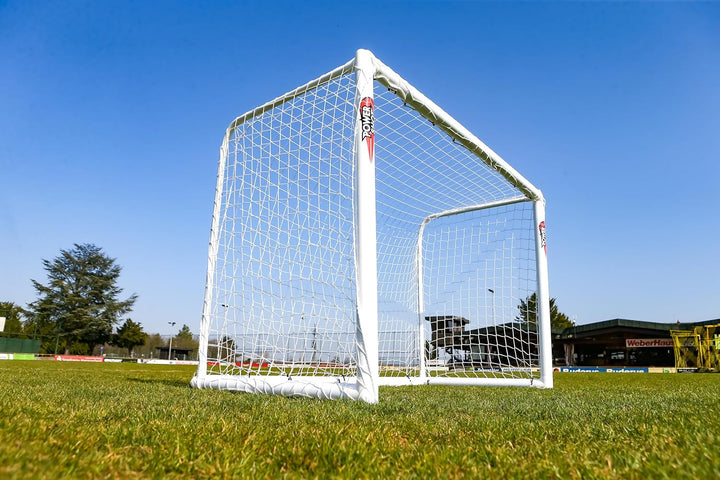 POWERSHOT Fussballtor Profi - 1,8 x 1,2m - aus uPVC - WETTERFEST - Inkl. Klicksystem und Zubehör 1,8