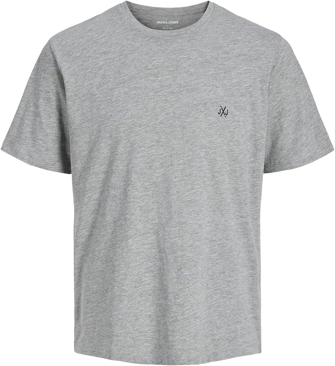 JACK & JONES Herren T-Shirt 3er Pack – Baumwolle, Rundhals, Kurzarm, mit Print – Bequeme Freizeitshi