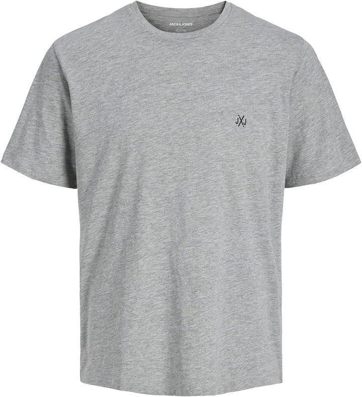 JACK & JONES Herren T-Shirt 3er Pack – Baumwolle, Rundhals, Kurzarm, mit Print – Bequeme Freizeitshi