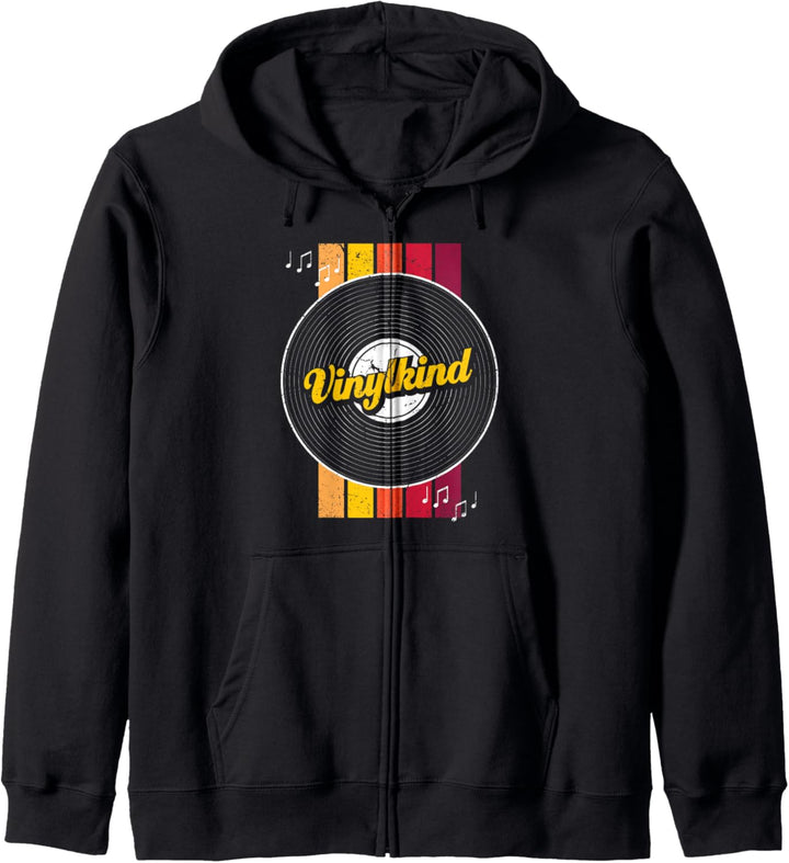 90er 80er Jahre Mottoparty Vinylkind OldSchool Schallplatte Kapuzenjacke