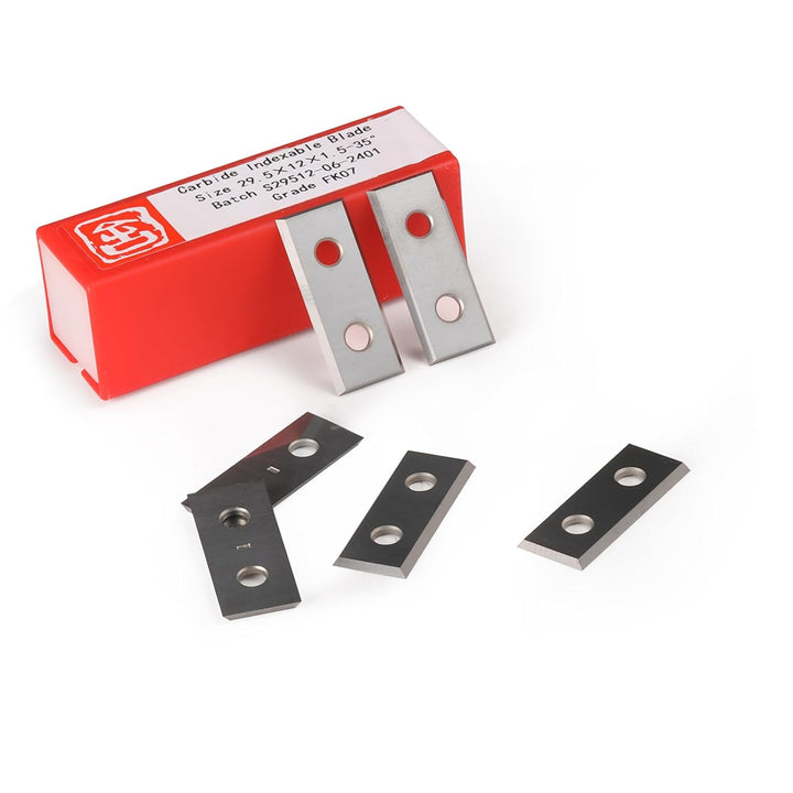 Trvoxviq 4 Schneidkanten Wendeschneidplatten Austauschbare Hartmetall-Wendemesser 1.5mm Dicke, 10 St