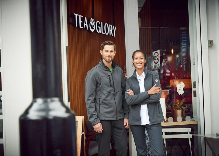 BP 1696-571-56-L Herren-Softshell-Jacke, Stehkragen, Frontreissverschluss, 255,00 g/m² 100% Polyeste