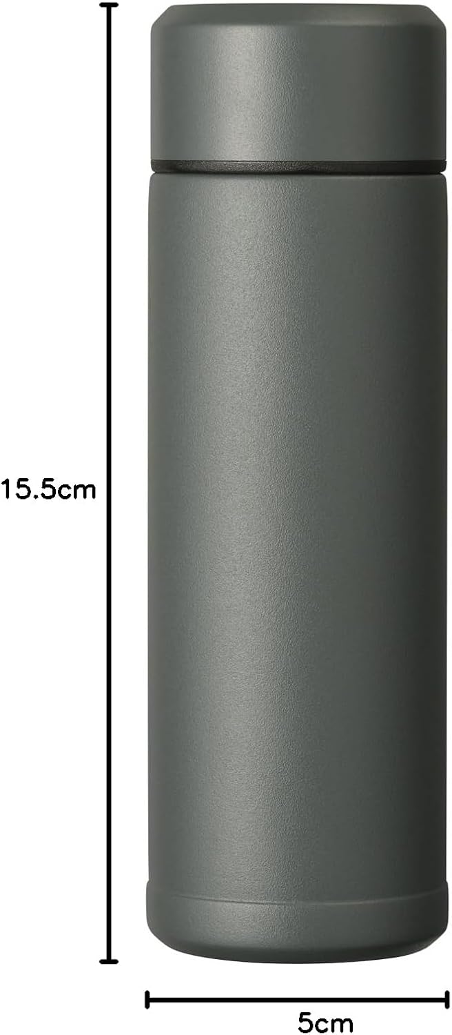 Kyocera isolierte Slim-Trinkflasche mit keramischer Innenbeschichtung, 12 Stunden heiss, 24 Stunden