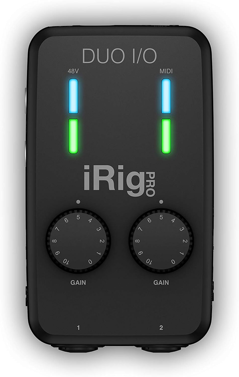 IK MUltimedia iRig Pro Duo I/O - Universelles Zweikanal-Audio-/MIDI-Interface für iPhone, iPad, Andr