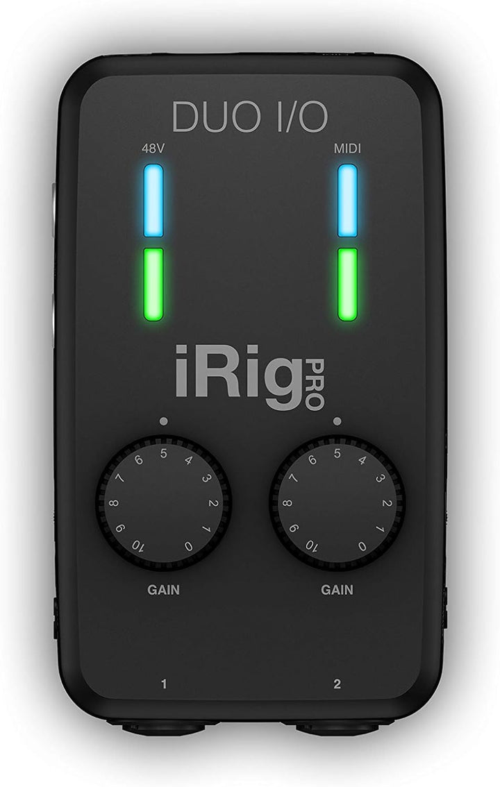 IK MUltimedia iRig Pro Duo I/O - Universelles Zweikanal-Audio-/MIDI-Interface für iPhone, iPad, Andr