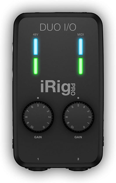 IK MUltimedia iRig Pro Duo I/O - Universelles Zweikanal-Audio-/MIDI-Interface für iPhone, iPad, Andr