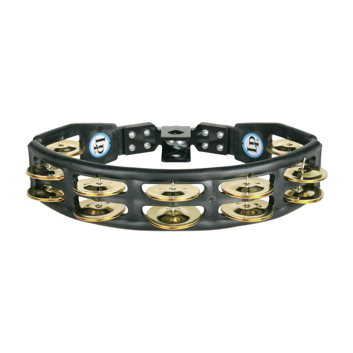 LP Latin Percussion LP861580 Tambourin Cyclop schwarz montierbar Messingschellen zweireihig Brass Ji
