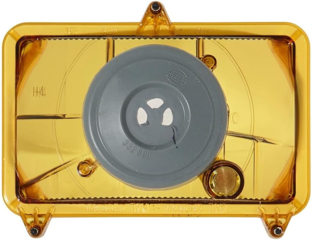 HELLA - Halogen-Hauptscheinwerfer - 12/24V - Einbau - glasklare Streuscheibe - Stecker: Flachsteckhü