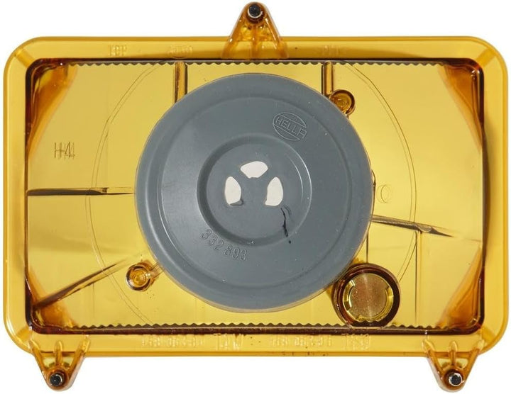 HELLA - Halogen-Hauptscheinwerfer - 12/24V - Einbau - glasklare Streuscheibe - Stecker: Flachsteckhü