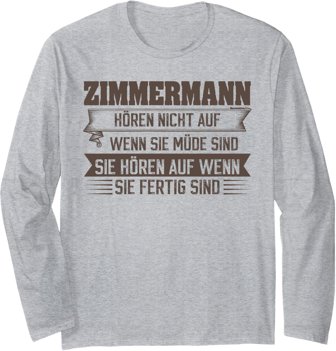 Zimmermann Zimmermann Beruf Langarmshirt