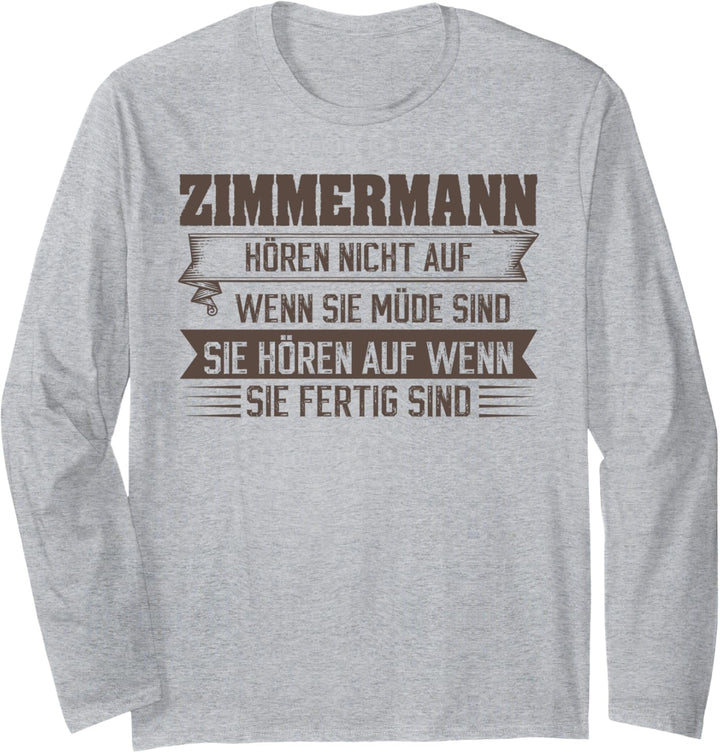 Zimmermann Zimmermann Beruf Langarmshirt