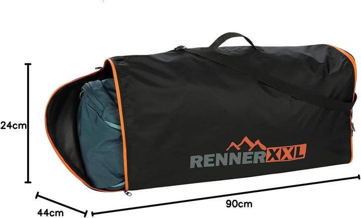 RENNER XXL Rucksack Flugzeug Schutz-Hülle - Flight Cover - Für Backpacker und Trekking-Rucksäcke 120