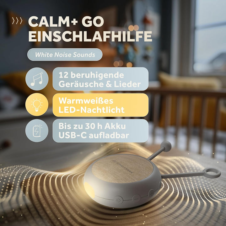 Schallwerk ® White Noise Machine Baby – Einschlafhilfe für Babys & Erwachsene mit weissem Rauschen,