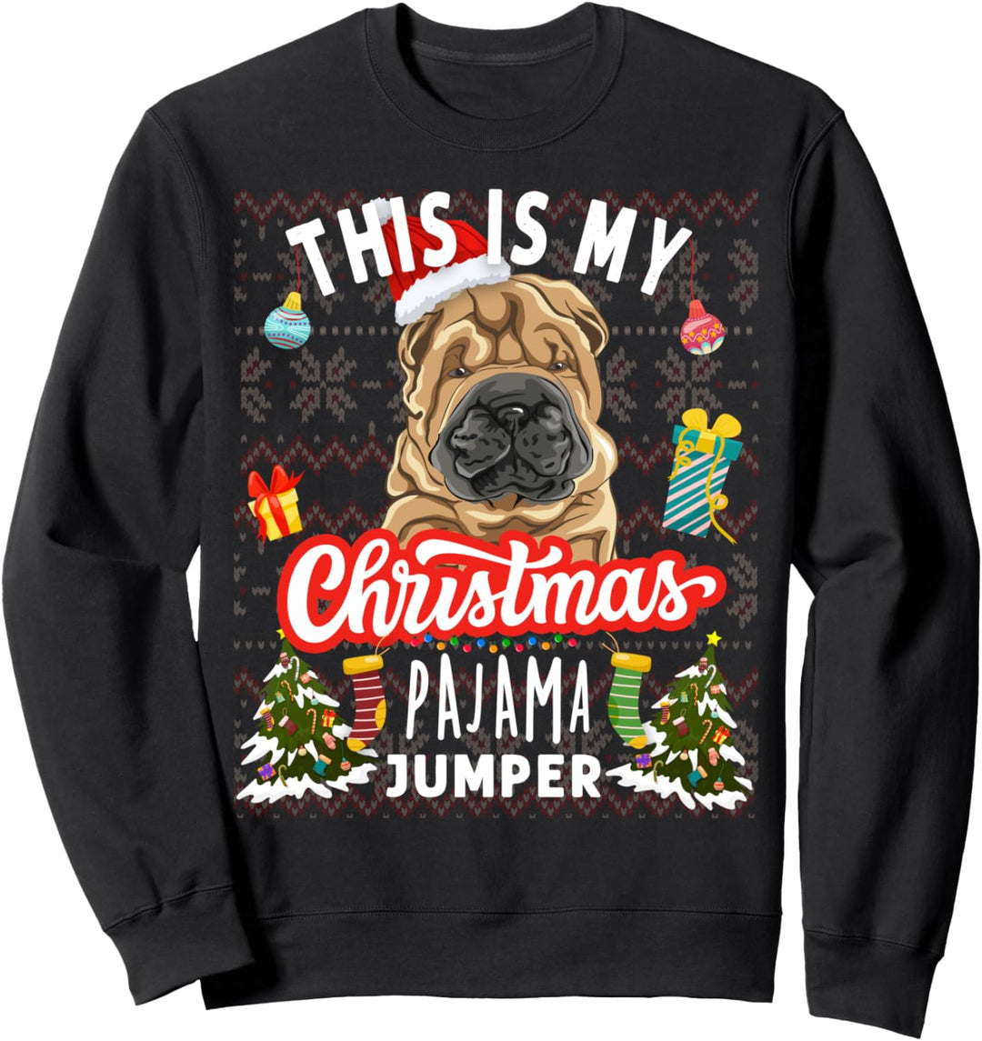 Shar Pei Christmas This Is My Christmas Pullover Shar Pei Dog Sweatshirt