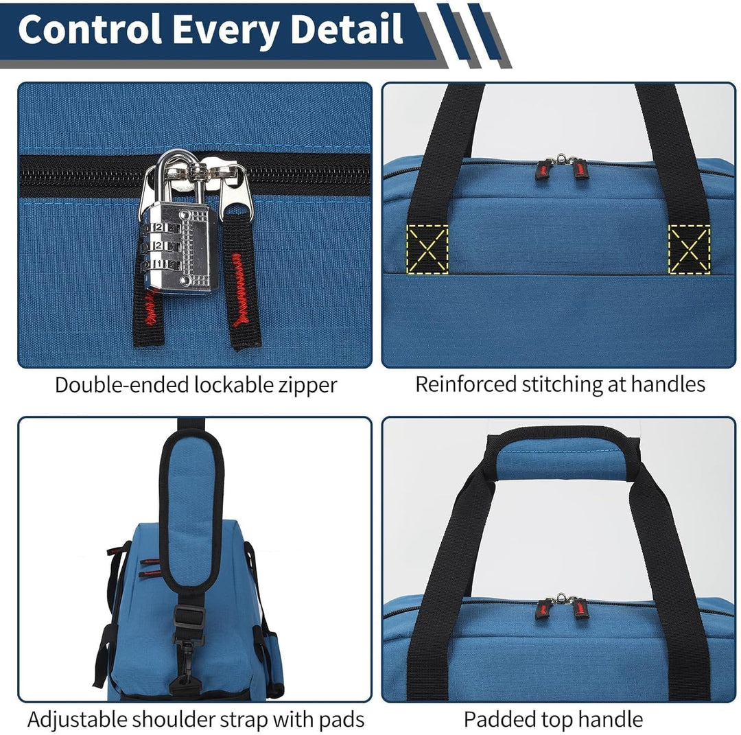 Kleine Sporttasche mit Nassfach - 35×20×20cm Handgepäck, Mini Duffle Bag mit Mehreren Fächern für Sp
