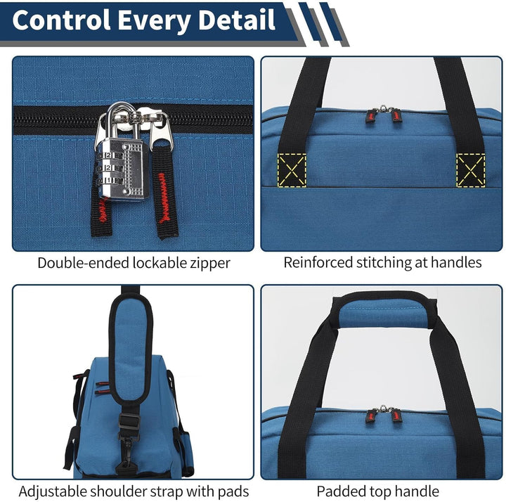 Kleine Sporttasche mit Nassfach - 35×20×20cm Handgepäck, Mini Duffle Bag mit Mehreren Fächern für Sp