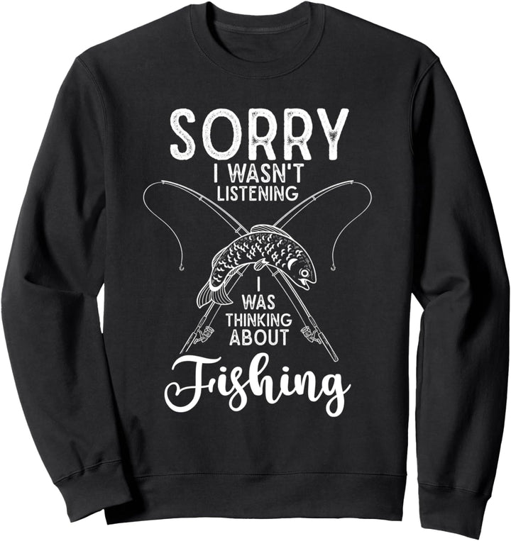 Fischer Angelrute Hobby Angler Fischen Lustiges Angeln Sweatshirt