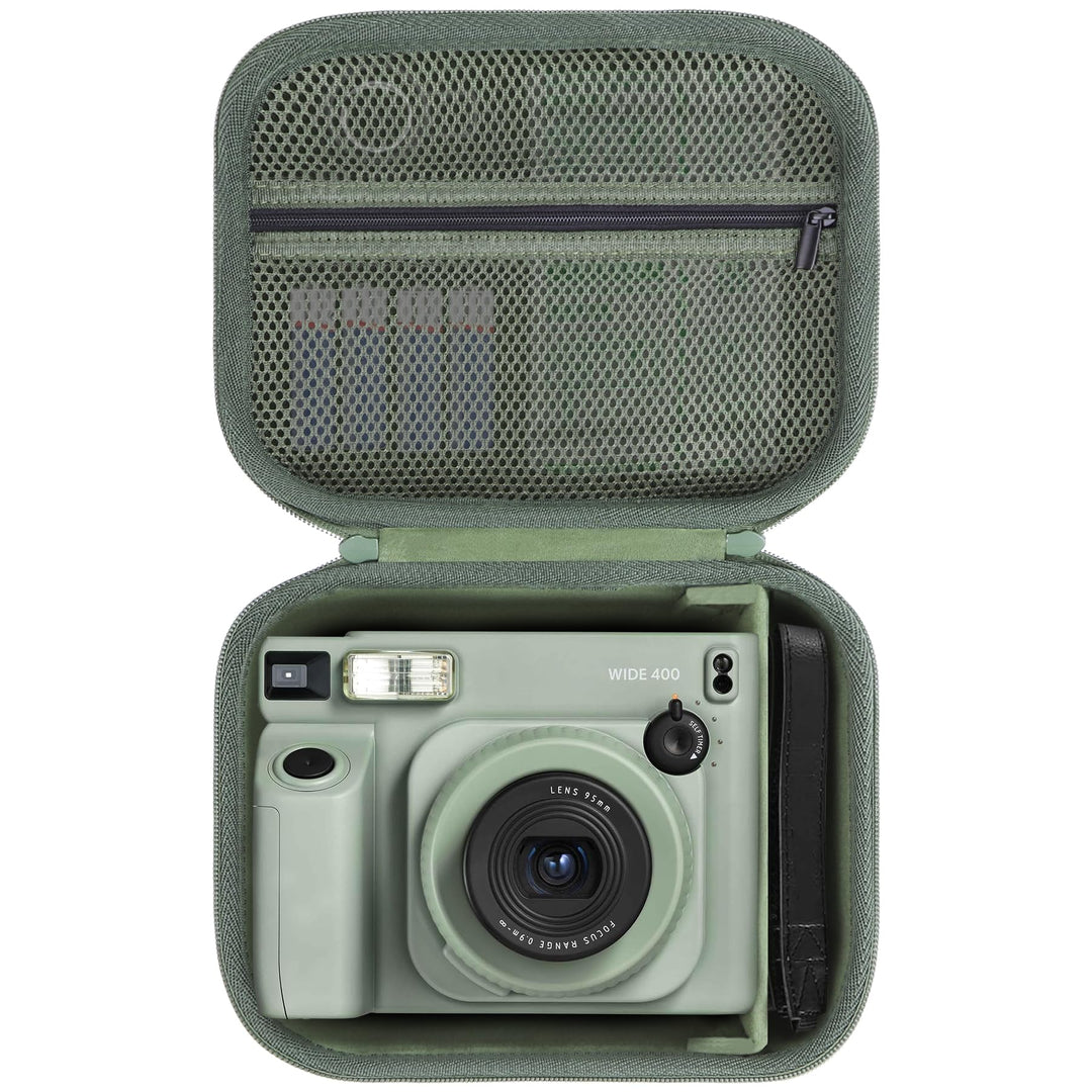 Hart Schutz Hülle Etui Tasche für Fujifilm Instax Wide 400/Instax Wide 300 Kamera Armee Grün, Armee