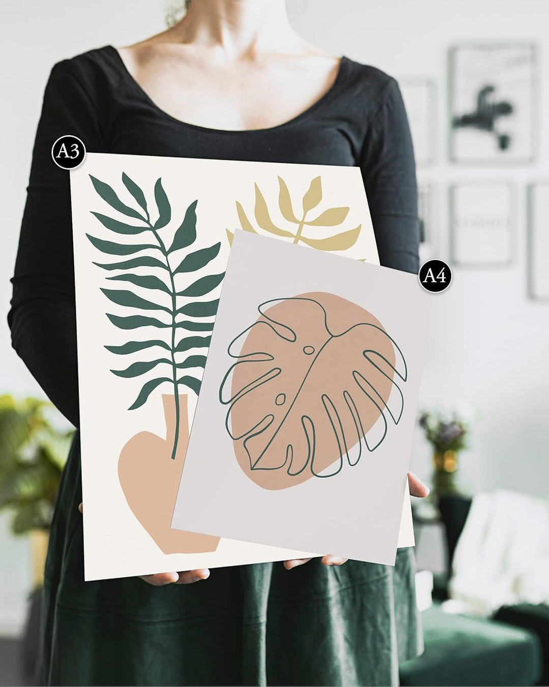 Heimlich® Premium Poster Set OHNE Bilderrahmen | 2 x DIN A3 &amp; 4 x DIN A4 - ca. 30x42 &amp; 21x30 | Stilv