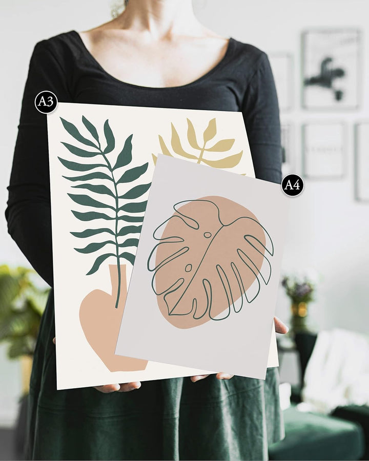 Heimlich® Premium Poster Set OHNE Bilderrahmen | 2 x DIN A3 &amp; 4 x DIN A4 - ca. 30x42 &amp; 21x30 | Stilv