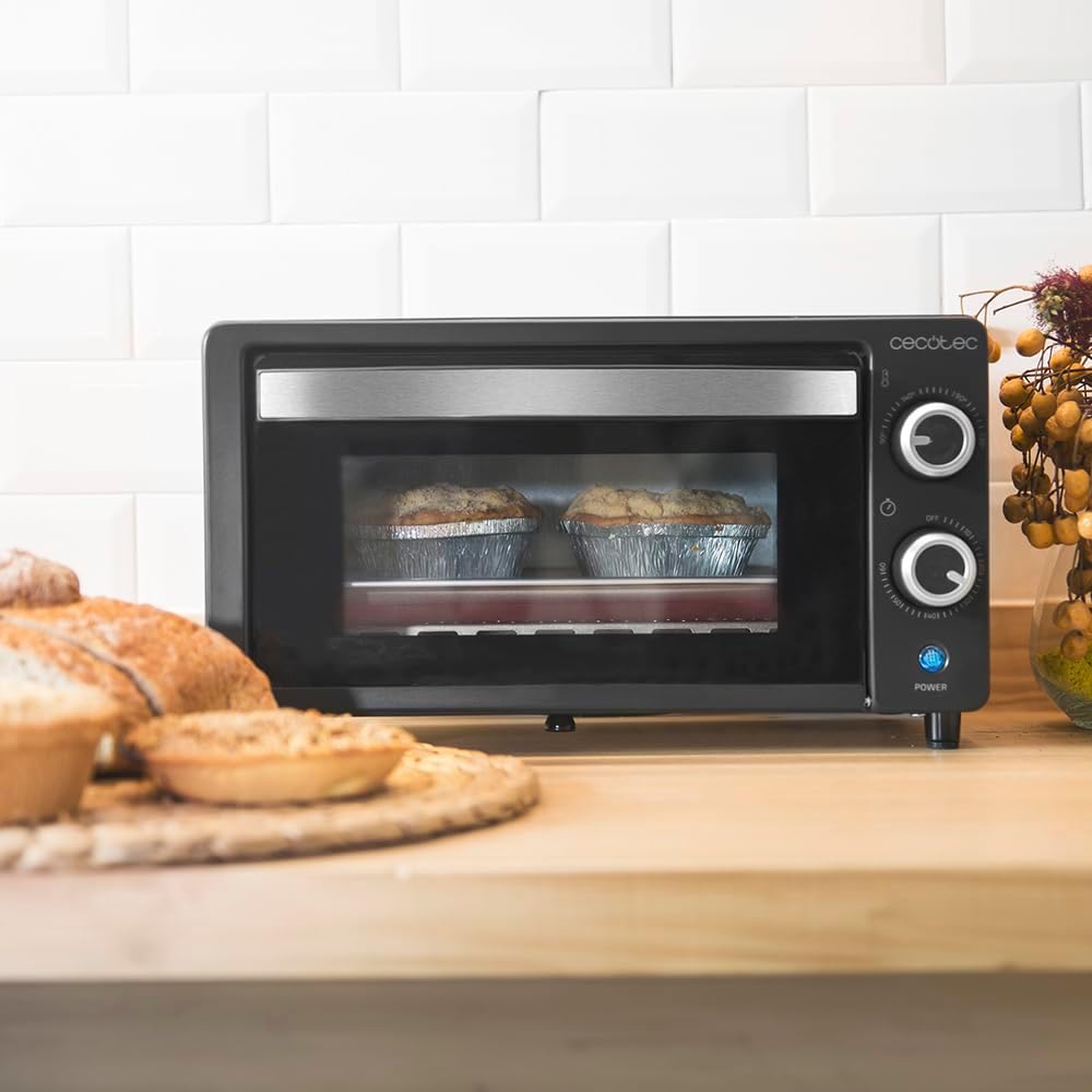 Cecotec Tischofen Bake&Toast 1090 Black, 10 L, 1000 W, 60-Minuten-Timer, Temperaturregelung bis zu 2
