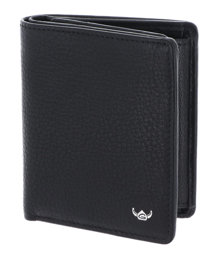 Golden Head Capri Geldbörse RFID Leder 8,5 cm Schwarz, Schwarz