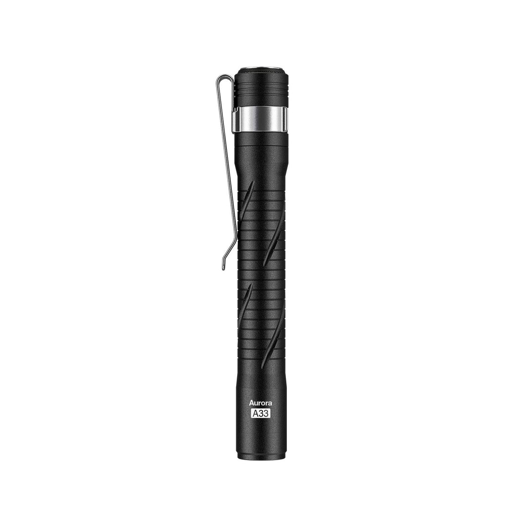 RovyVon Aurora A33 LED-Taschenlampe wiederaufladbar (schwarz), Schwarz