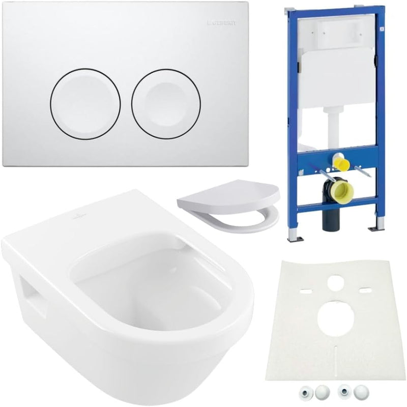 Geberit Vorwandelement Villeroy und Boch WC Architectura spülrandlos Beschichtung WC Sitz SoftClose