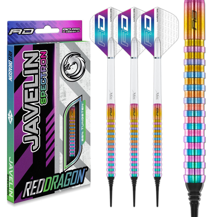 RED DRAGON Javelin Serie Premium Wolfram Softip Darts Set mit Flüge und Schäften 18G 1, 18G 1