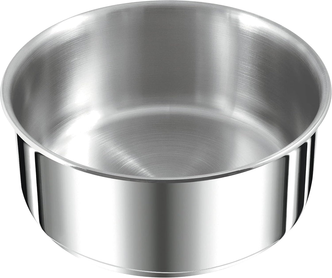 Tefal Ingenio Preference L8981604 Stieltopf, 22 cm, stapelbar, Edelstahl, Induktion, Vielseitigkeit,