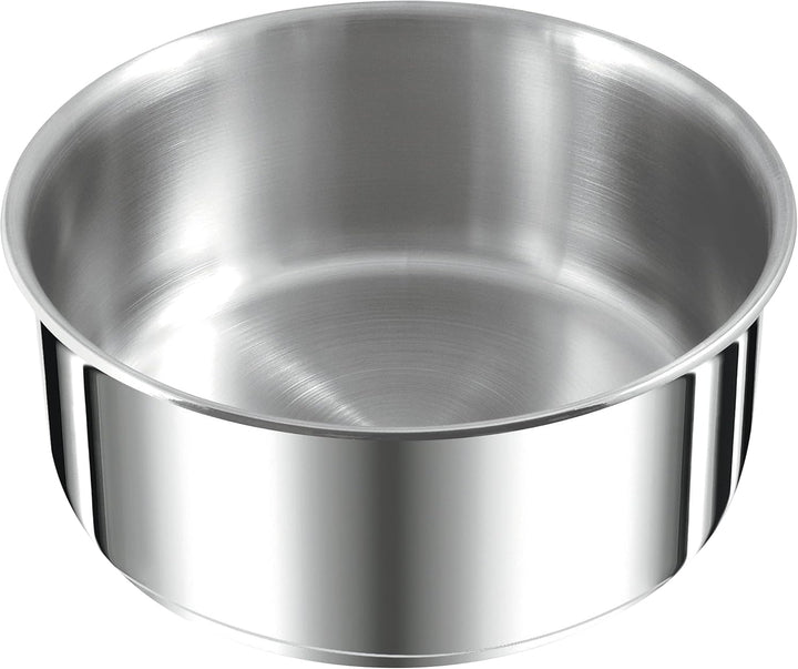 Tefal Ingenio Preference L8981604 Stieltopf, 22 cm, stapelbar, Edelstahl, Induktion, Vielseitigkeit,