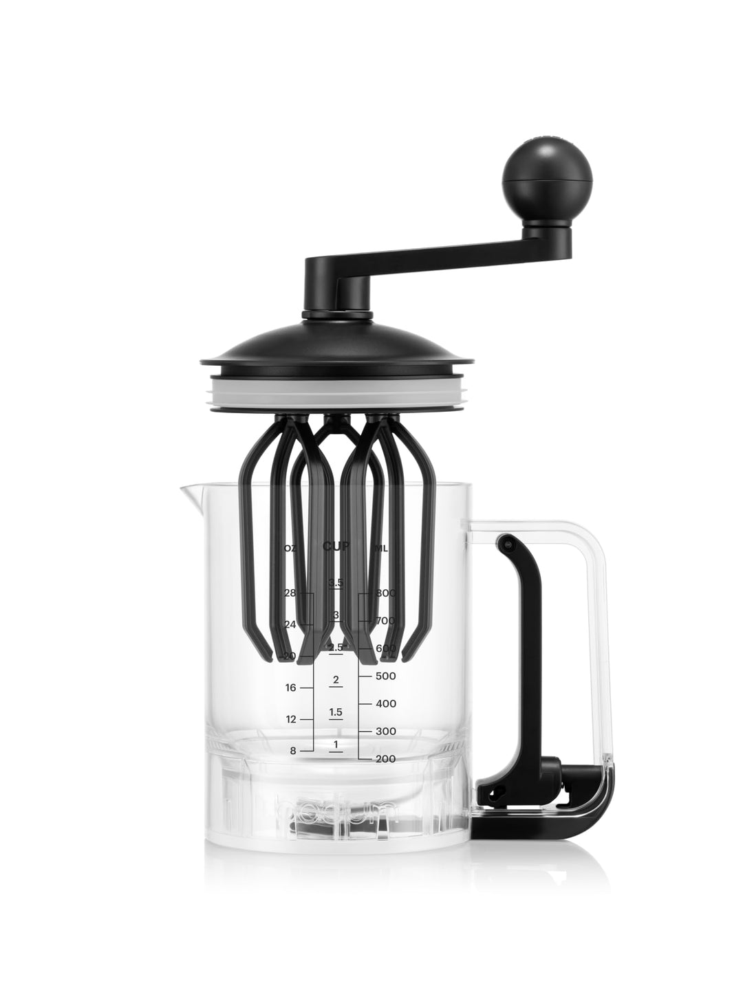 Bodum Pancake Teigmixer & Spender BISTRO Schwarz – Integrierte Messfunktion – Einfaches Ausgiessen,