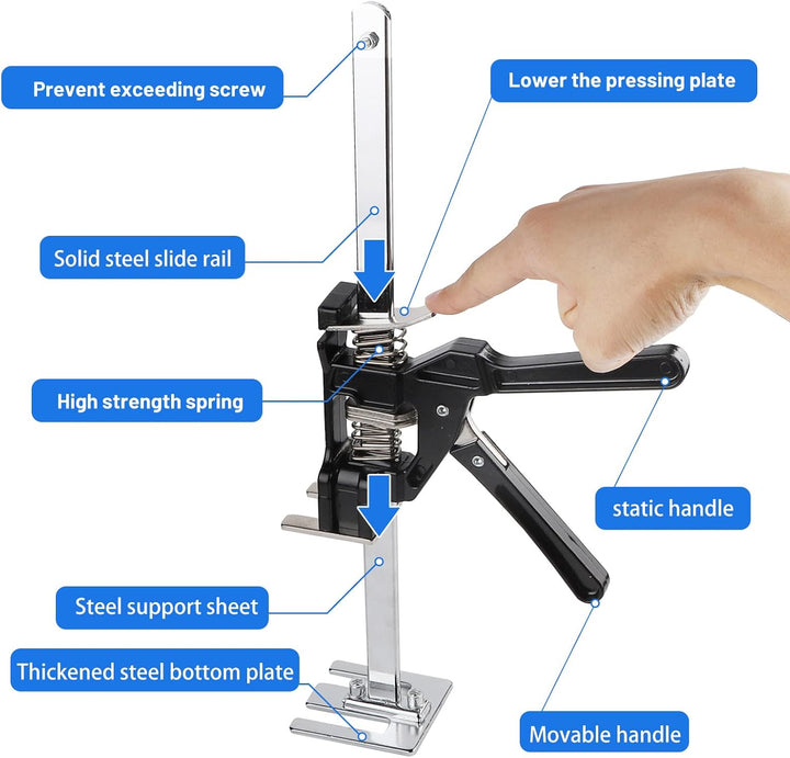 DBREAKS Arbeitssparender Arm, 2 Pcs Arm Handwerkzeug Heber, Keramikfliesen Höhenregler, Multifunktio