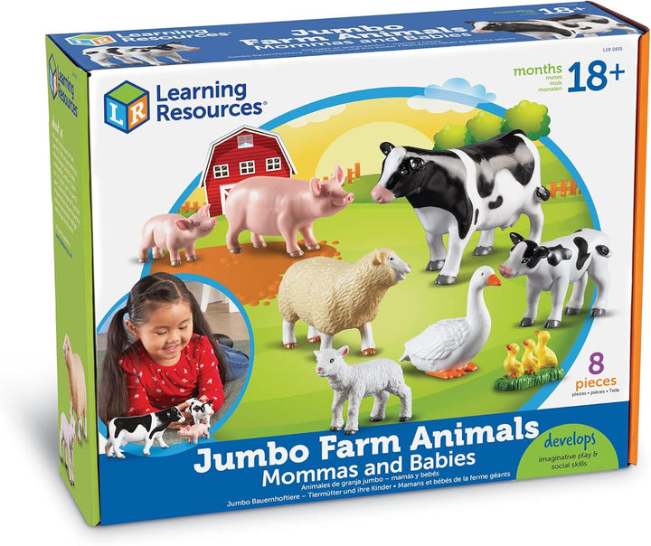 Learning Resources Riesen-Bauernhoftiere „Tiermütter und Tierbabys“, Bauernhof