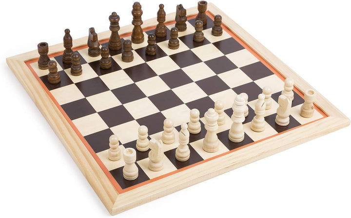 Small Foot Spielesammlung 9 in 1 aus Holz, Klassische Gesellschaftsspiele für die Familie, für Kinde