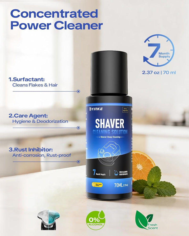 Rasierer Reinigungsnachfüllung 14-monatiger Vorrat für Braun Clean & Renew Nachfüllkartusche CCR, Au