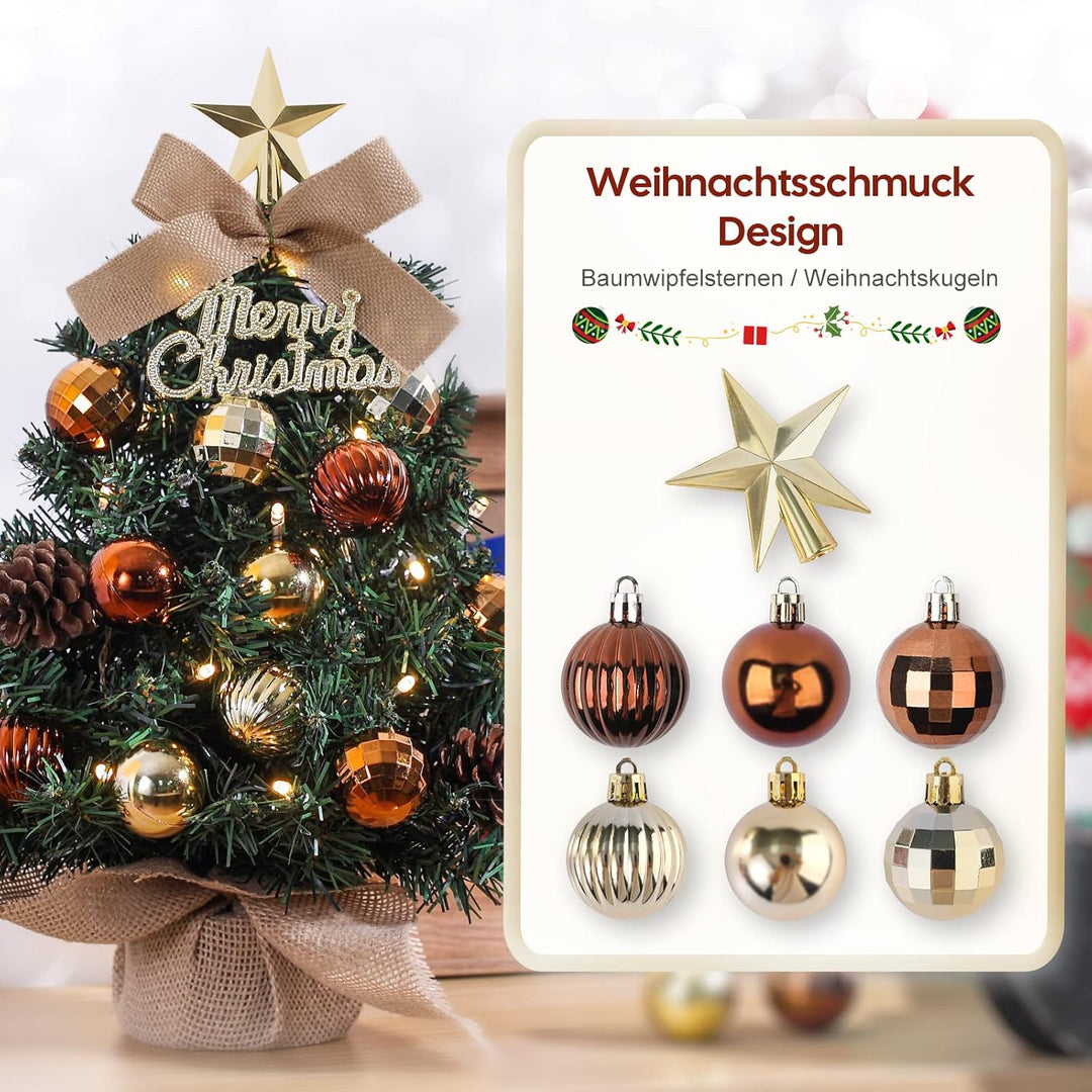 Mini Weihnachtsbaum Kleiner Weihnachtsbaum mit Beleuchtung LED Tisch Weihnachtsbaum klein künstlich