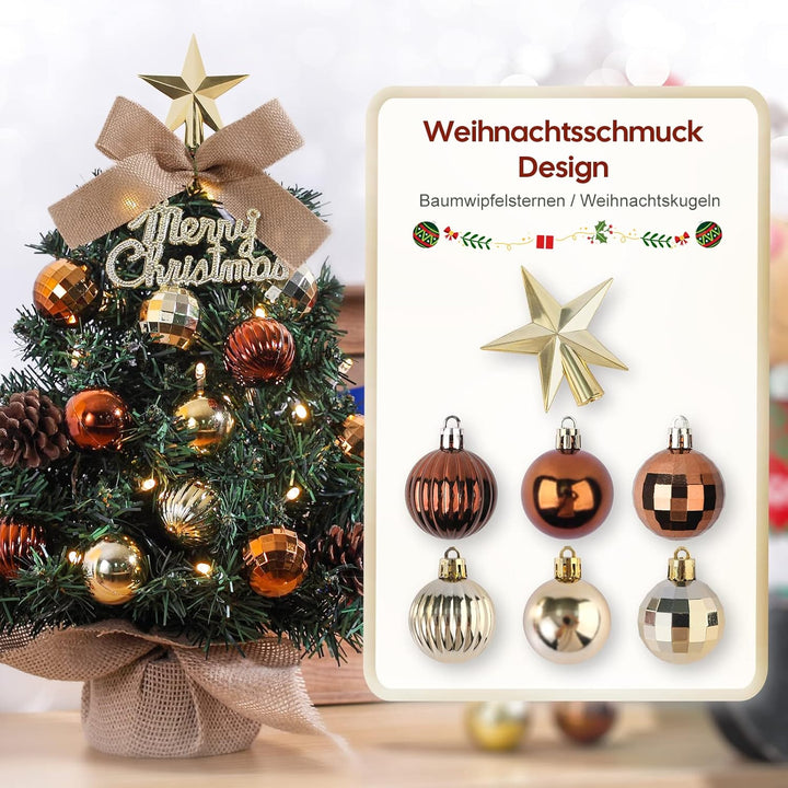 Mini Weihnachtsbaum Kleiner Weihnachtsbaum mit Beleuchtung LED Tisch Weihnachtsbaum klein künstlich