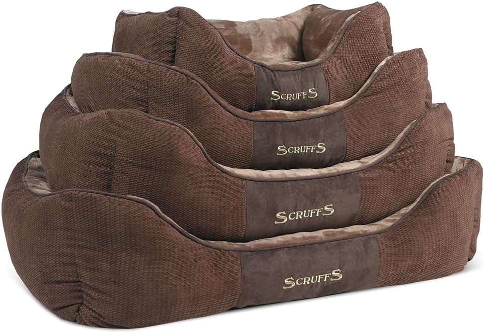 Scruffs 5060319931971 Chester Bed L Choco L 75 x 60 cm Braun, L 75 x 60 cm Braun