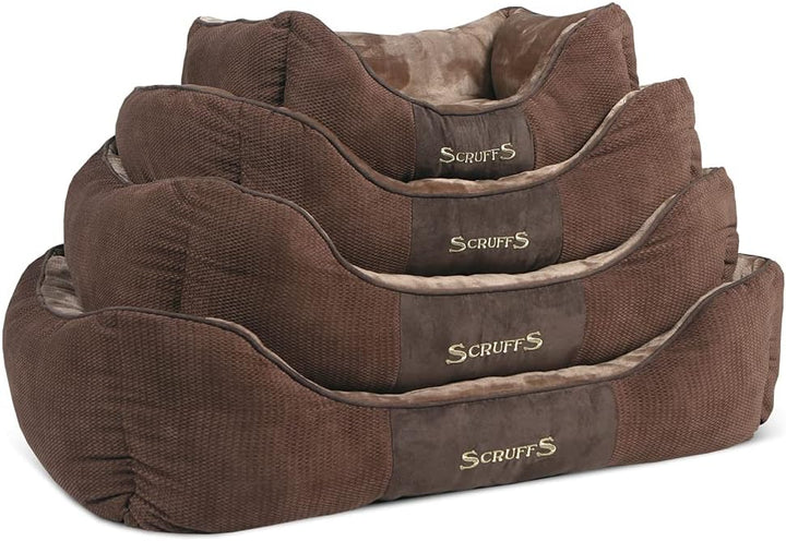 Scruffs 5060319931971 Chester Bed L Choco L 75 x 60 cm Braun, L 75 x 60 cm Braun