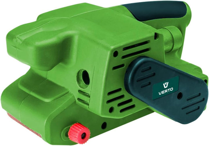 VERTO Bandschleifer 730W Endlosband 75 X 457 MM Staubabsaugung Zwei-Materialien-Komfortgriff, Schalt