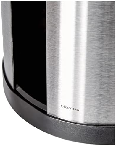 blomus -NEXIO- WC-Rollenhalter aus mattiertem Edelstahl, exklusiver Toilettenpapierhalter mit Platz