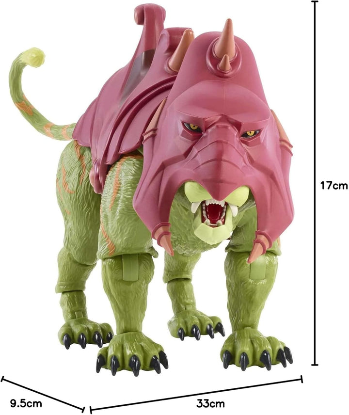Masters of the Universe GYV18 - Masterverse Battle Cat, ca. 35 cm grosse MOTU Actionfigur zum Spiele