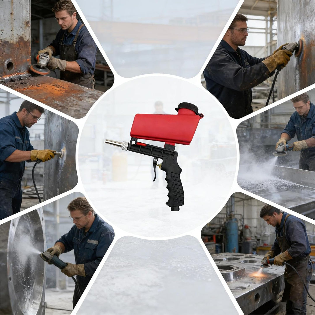 Sandblasting Machine - 100ml Handheld Mini Sandblasterr | Portable Abrasive Sand Blasting For Air Co
